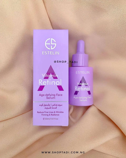 2 Packs Estelin Vitamin Retinol Serum 30ml X 2 Control Excessive Oil Clears Clogged Pores Refreshing And Hydrating Purifies And Softens Skin Face Serum