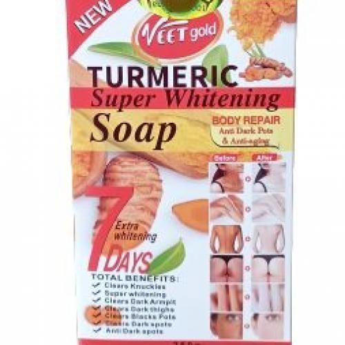 VEET GOLD TURMERIC Anti-Aging & Anti Dark Spots SOAP. Removes Dark Knuckles, Black Spots & Dark Spots...
