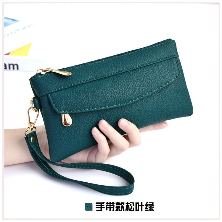 Women's Portable Fashion Wallet PU Leather Hangbag Female Long Clutch Purses Coin Pocket Phone Pocket For Ladies Money Bag