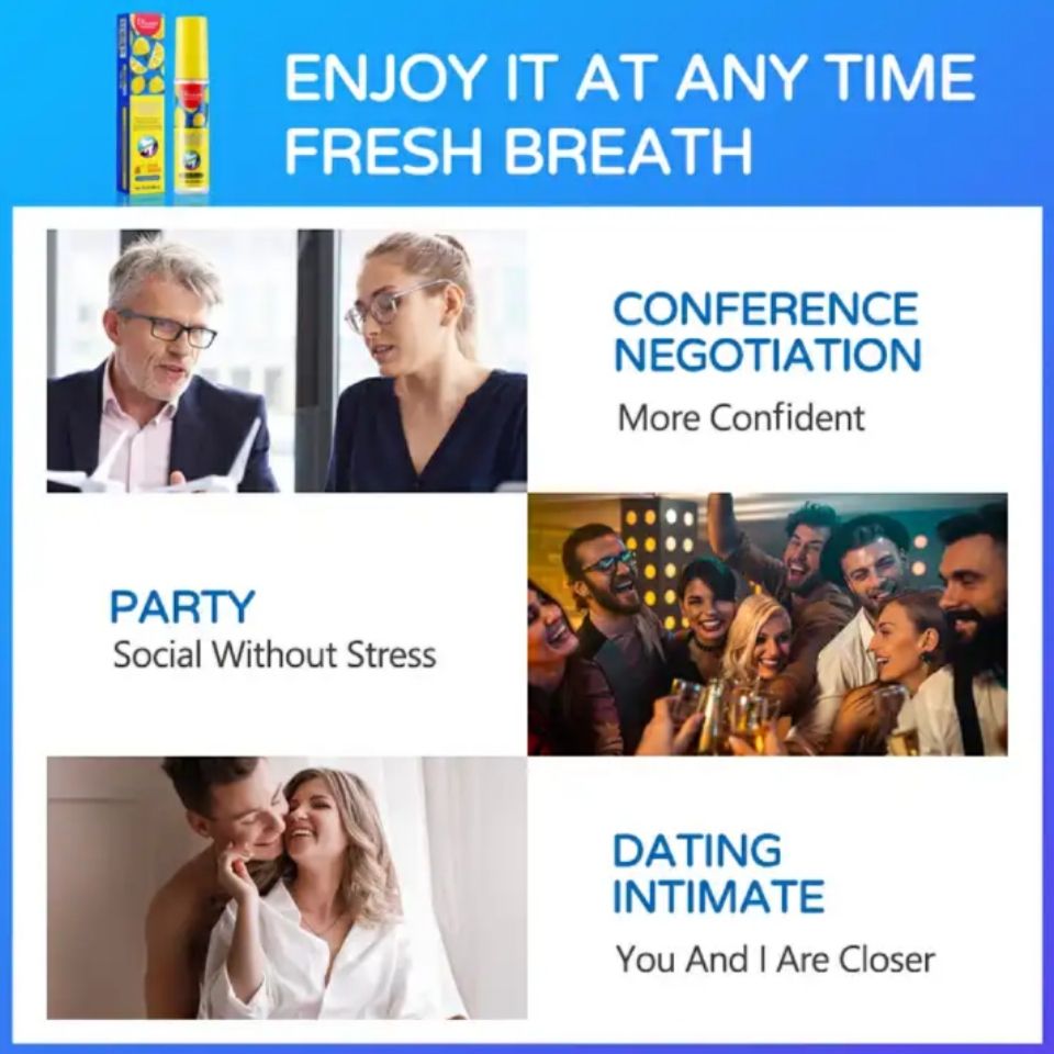 2Pcs Pack - Mouthwash + Mouth Spray - Sadoer Mouthwash Lemon fruit scent Mouth Wash and Disaar Probiotic Spray Fresh Breath Lemon Flavor Remove Oral Odor Bad Breath Mouth Portable Freshener