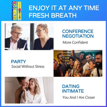 2Pcs Pack - Mouthwash + Mouth Spray - Sadoer Mouthwash Lemon fruit scent Mouth Wash and Disaar Probiotic Spray Fresh Breath Lemon Flavor Remove Oral Odor Bad Breath Mouth Portable Freshener