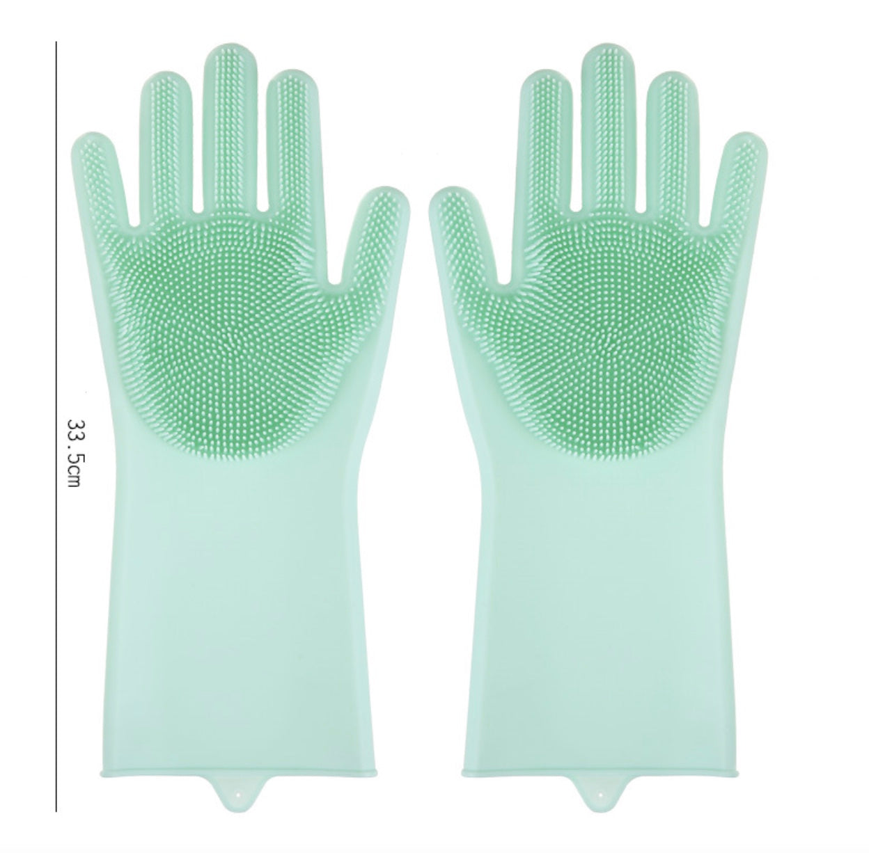 Dishwashing Cleaning Gloves Silicone Rubber Sponge Glove Household Scrubber Kitchen Clean Tools Dropshipping Kitchen