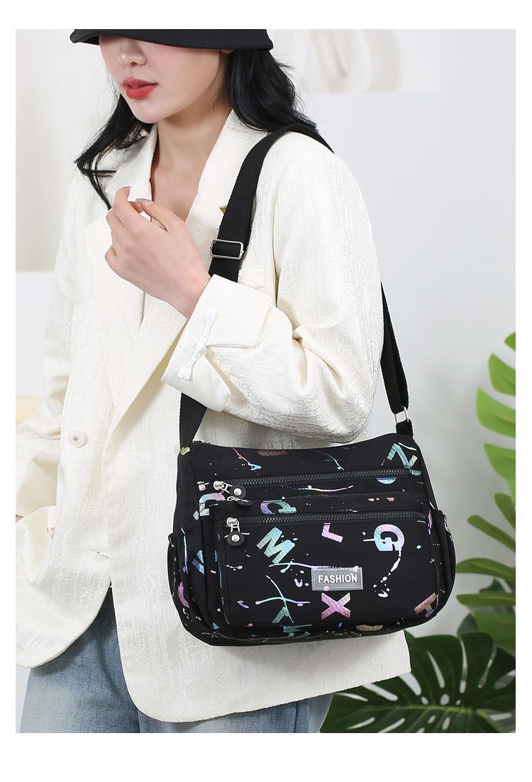 Women bag waterproof bag shoulder bag fashion letter printed bag