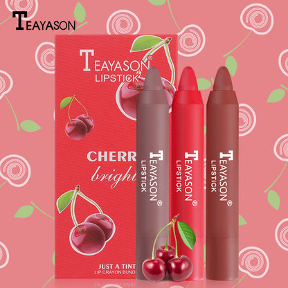 3pcs/set Velvet Matte Lipsticks Pencil Waterproof Long Lasting Lip Tint Pen Makeup Cosmetics