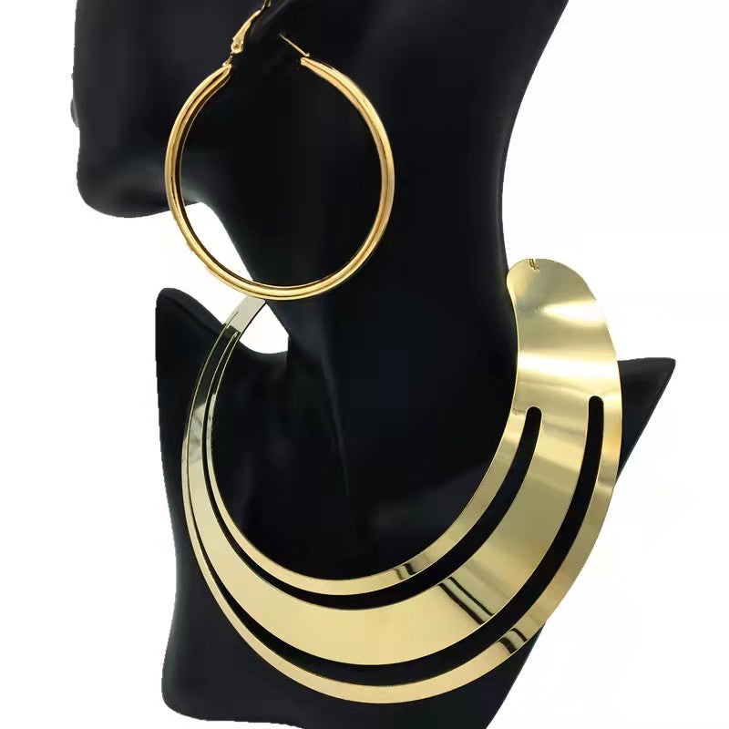 Amazon hot-selling women&apos;s earrings explosion-proof multi-layer tassel earrings earrings gold