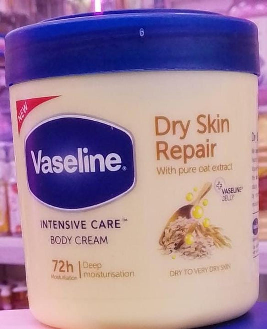 Vaseline Dry Skin Repair Body Cream with Oat Extract 400mL