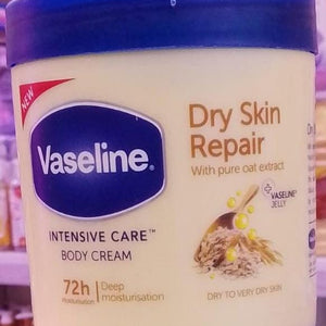Vaseline Dry Skin Repair Body Cream with Oat Extract 400mL