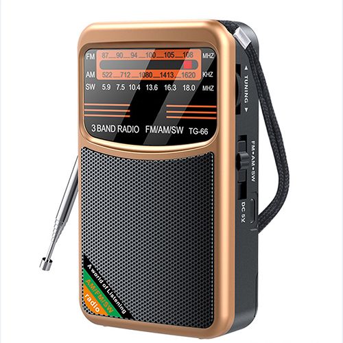Portable AM FM SW Radio With Best Reception Radio With 3W Large Speaker Pocket Handheld Radio With 3.5mm Earphones Jack-