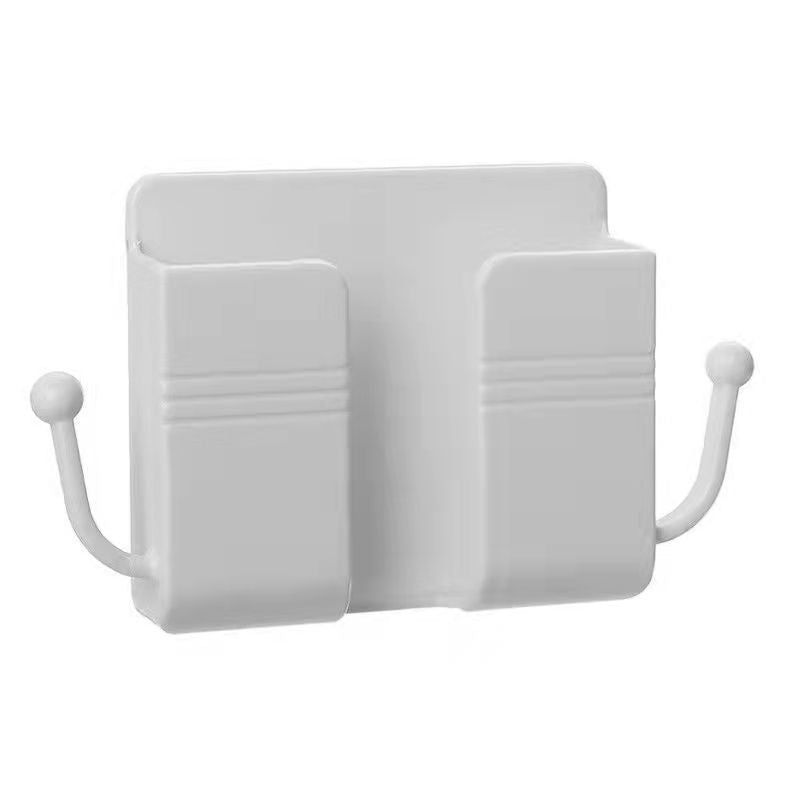 Mobile Phone Holder Wall Mounted Organizer Storage Box Wall Charger Hook Cable Charging Dock Multifunction Holder Stand