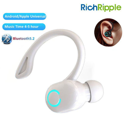 RichRipple TWS Bluetooth 5.2 Bluetooth Earphone Wireless Earpods Mini Earphones Handsfree Waterproof Sport Music Headset Earbuds with Micphone