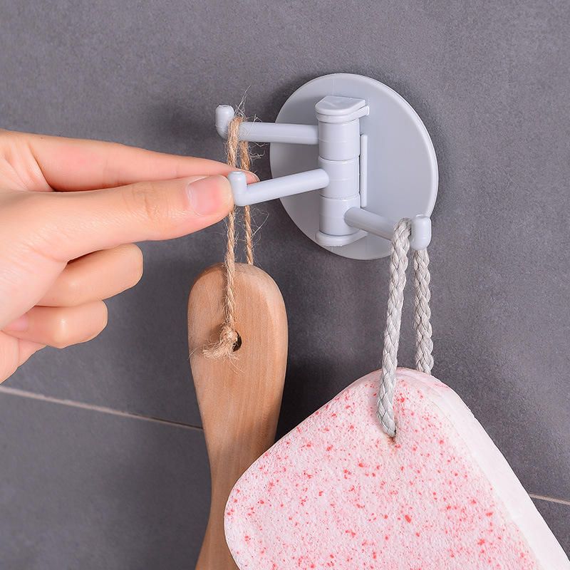 ZHJH 10Pcs of Self Adhesive Kitchen Wall Door Hook Key Holder Rack Towel Hanger Bathroom Rack Hooks Aluminum Multi-Purpose Storage Hooks