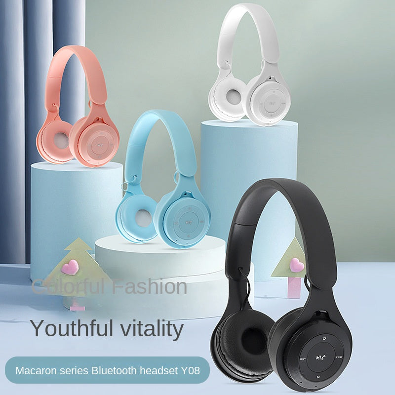 Bluetooth v5.0 Macaron Colorful Headphone Wireless Upgraded Headphones Fast delivery within 1-5 days