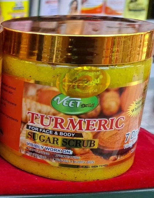 Veet Gold Turmeric Sugar Scrub — Face & Body