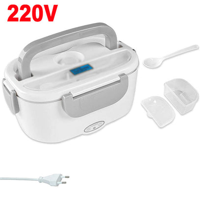220V 1.5L Stainless Steel Electric Heating Lunch Box Plug School Office Home use Picnic Portable Food Warmer Container Heater