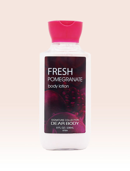 3 Pack My Dear Body Fresh Pomegranate Shower Gel, Body Cream and Pump Lotion Sweet Fresh Scent Keep Fresh Body Lotion Shower Gel Skin CareSignature Collection Body Luxuries