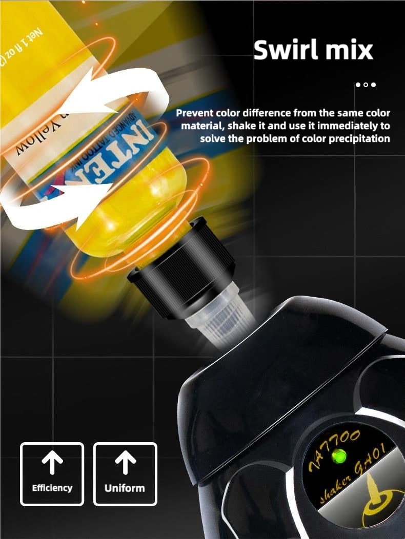 Tattoo Ink Shaker for Artists, Nail Polish Mixer for Salons, Penicillin Centrifuge for Clinics, Microblading Mixer for Beauty Professionals