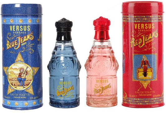 Versace Red and Blue Jeans Combo 75ml Each