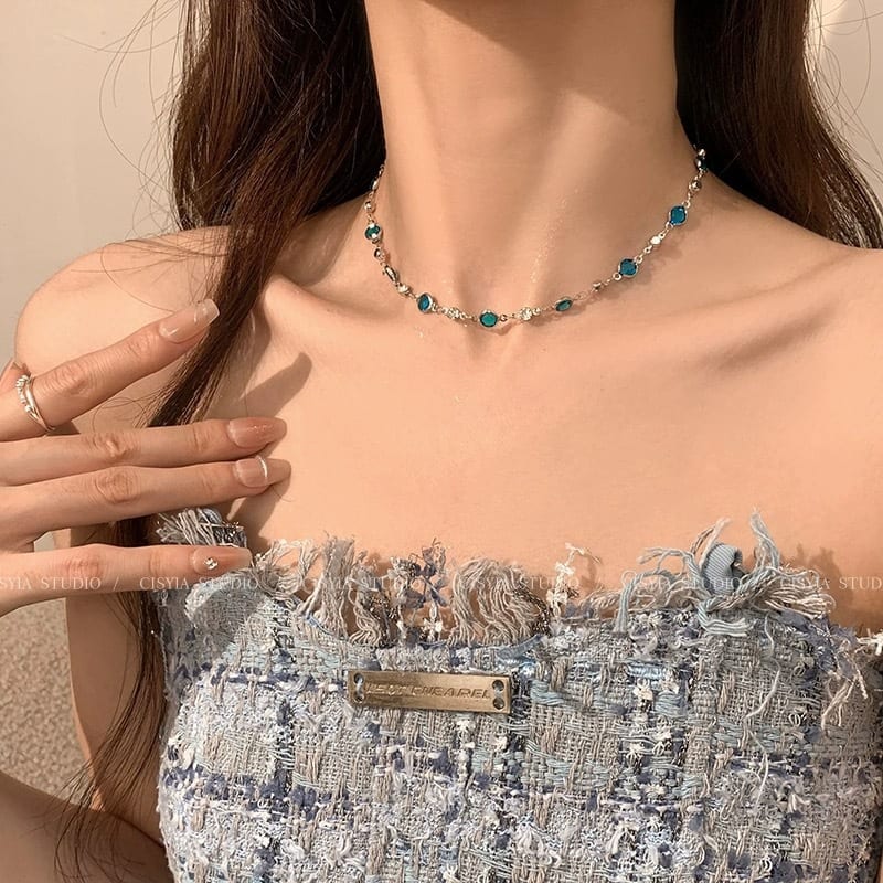 High-Grade Double-Layer Butterfly Necklace Accessories For Women, Light Luxury Niche Clavicle Necklace