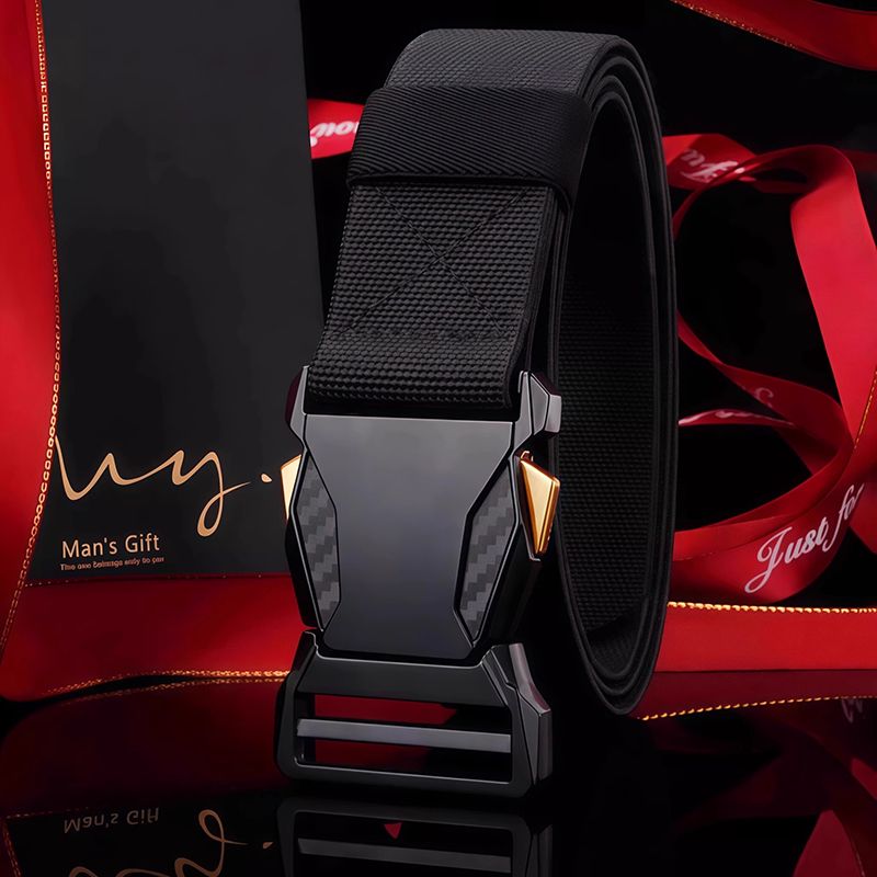 Men Tactical Belts Quick Release Outdoor Training Belt High Quality Casual Sports Men Belt Breathable and Comfortable Nylon Canvas Pants Belt Classic High Elastic Soldier Belt