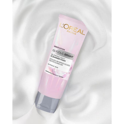 【Discounted】L'Oreal Paris GLYCOLIC BRIGHT FACE CLEANSER FOAM 100ML