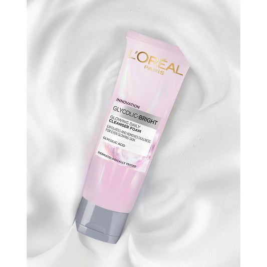 【Discounted】L'Oreal Paris GLYCOLIC BRIGHT FACE CLEANSER FOAM 100ML