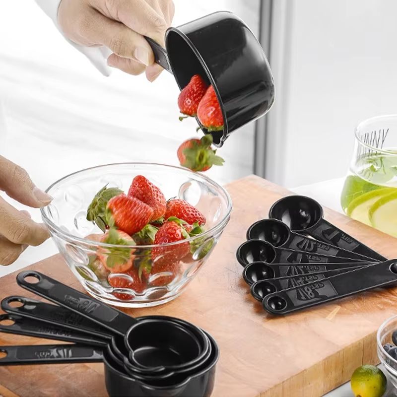 11pcs Measuring Tools Set Kitchen Measuring Spoon Measuring Cup Teaspoon Sugar Spoon Cake Baking Flour Measuring Cup Kitchen Spoon Baking Measuring Cup Accessories