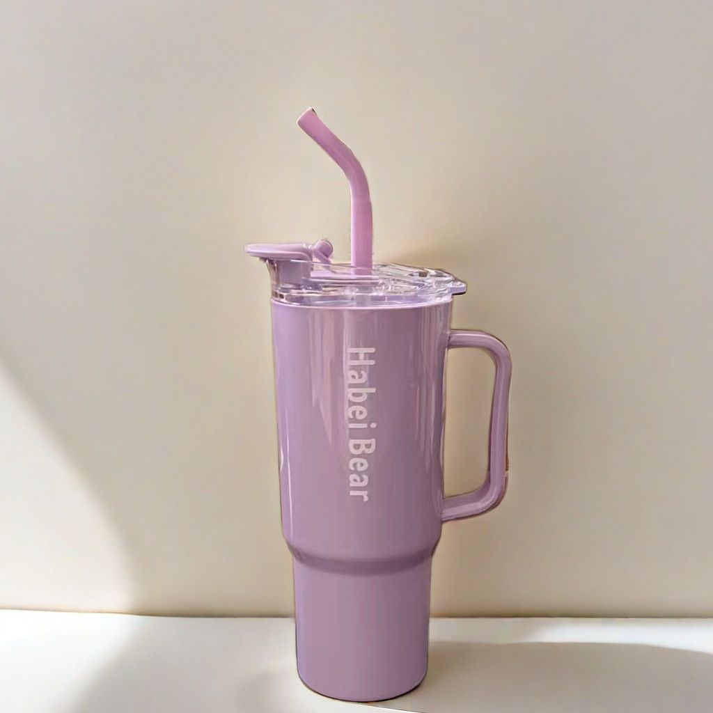 New 3PCS Set Water Bottles Car Cup Macaron Bottle Ice Bar Cup Plastic Sports Mug Large Capacity Frosted Water Bottle Coffee Cup