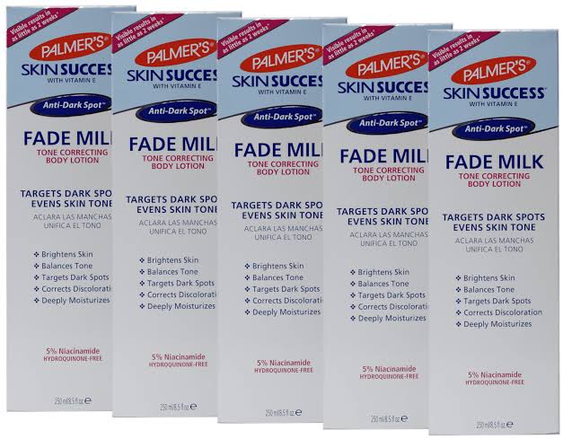 Palmers skin success body lotion Even tone Fade Milk with Vitamin E and Alpha Hydroxy Anti dark spot fade tone correcting lotion White 250ml