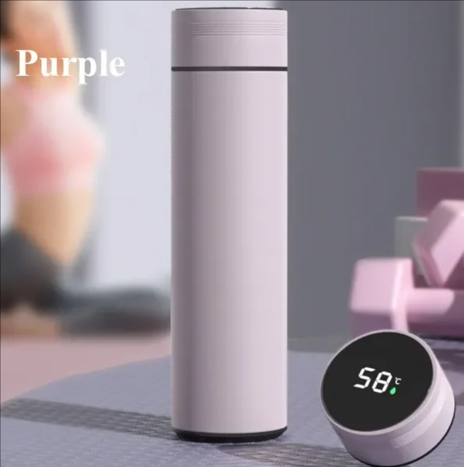 Temperature Display Thermos Cup Water Bottle Stainless Steel Divided Thermos Bottle Outdoor Vacuum Flask Insulated Cup Gift