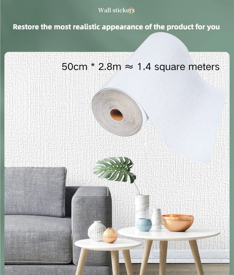 Adhesive Foam Wallpaper DIY 3D Wall Panel Living Room Brick Stickers Bedroom Kids Room Brick Papers Home Wall Decor