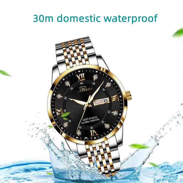 POEDAGAR Men Watches Top Brand Men's Watches Waterproof Luminous Calendar Full-automatic Quartz Business Watch Ultra-thin High-end Male Wrist Watch