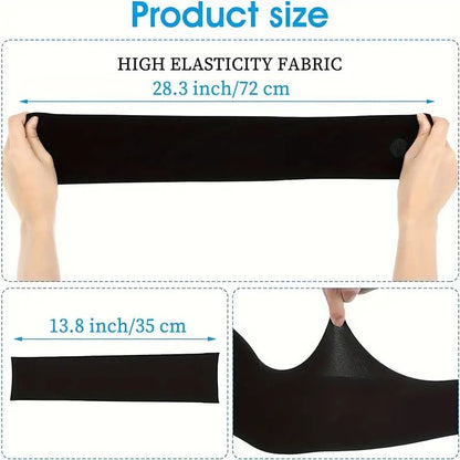 4 Pairs of Premium Cooling Arm Sleeves - Gloves for Sun Protection with Thumb Holes for Men and Women - Perfect for Golf, Basketball, Cycling, Fishing, Driving, and Jogging Outdoor Activities