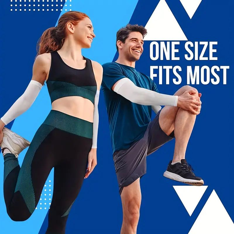 6 Pairs of Cooling Compression Arm Sleeves - Men's and Women's Sports Sun Protection, Outdoor Cycling, Fishing, Golf, and Athletic Wear Essentials