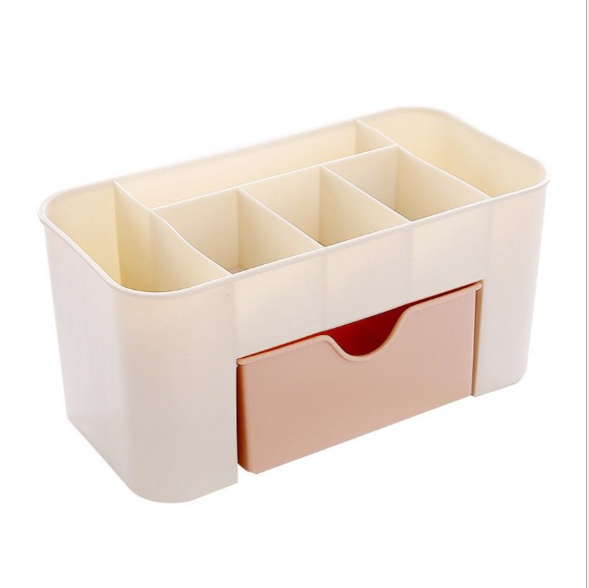 Jewelry and cosmetics storage box, drawer style plastic office desk, dressing table, skincare brush, lipstick, sorting and storage rack