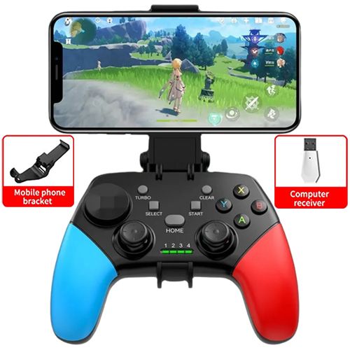 New Arrivals Bluetooth Game Consoles Controller 2.4G Wireless BT 5.0 Game Controller for Switch Pro PC Android Phone IOS Tablet Smart TV PS3 PS4 Gamepad Joystick Control with Turbo Vibration