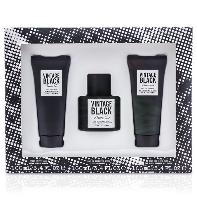 Vintage Black Men EDT 3 Piece Gift Set with ASB &HBW