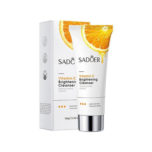 Vitamin C Brightening Cleanser Clears Pores Fights Acne Oil Control Face Foaming Wash