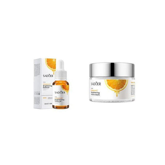 Vitamin C Brightening Serum + Vitamin C Face Cream