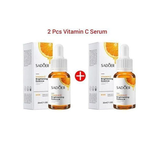 Vitamin C Serum, Face Brightening Vitamin C Essence , Awakens Skin Vitality, Moisturizing, Anti Wrinkles, Anti Aging, Whiten Dark Spots SET OF 2