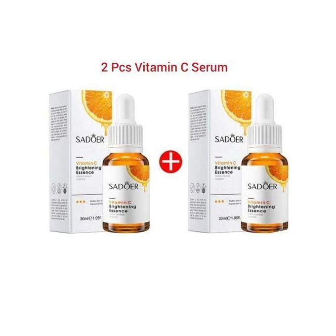 Vitamin C Serum, Face Brightening Vitamin C Essence , Awakens Skin Vitality, Moisturizing, Anti Wrinkles, Anti Aging, Whiten Dark Spots SET OF 2