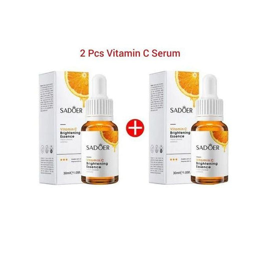 Vitamin C Serum, Face Brightening Vitamin C Essence , Awakens Skin Vitality, Moisturizing, Anti Wrinkles, Anti Aging, Whiten Dark Spots SET OF 2