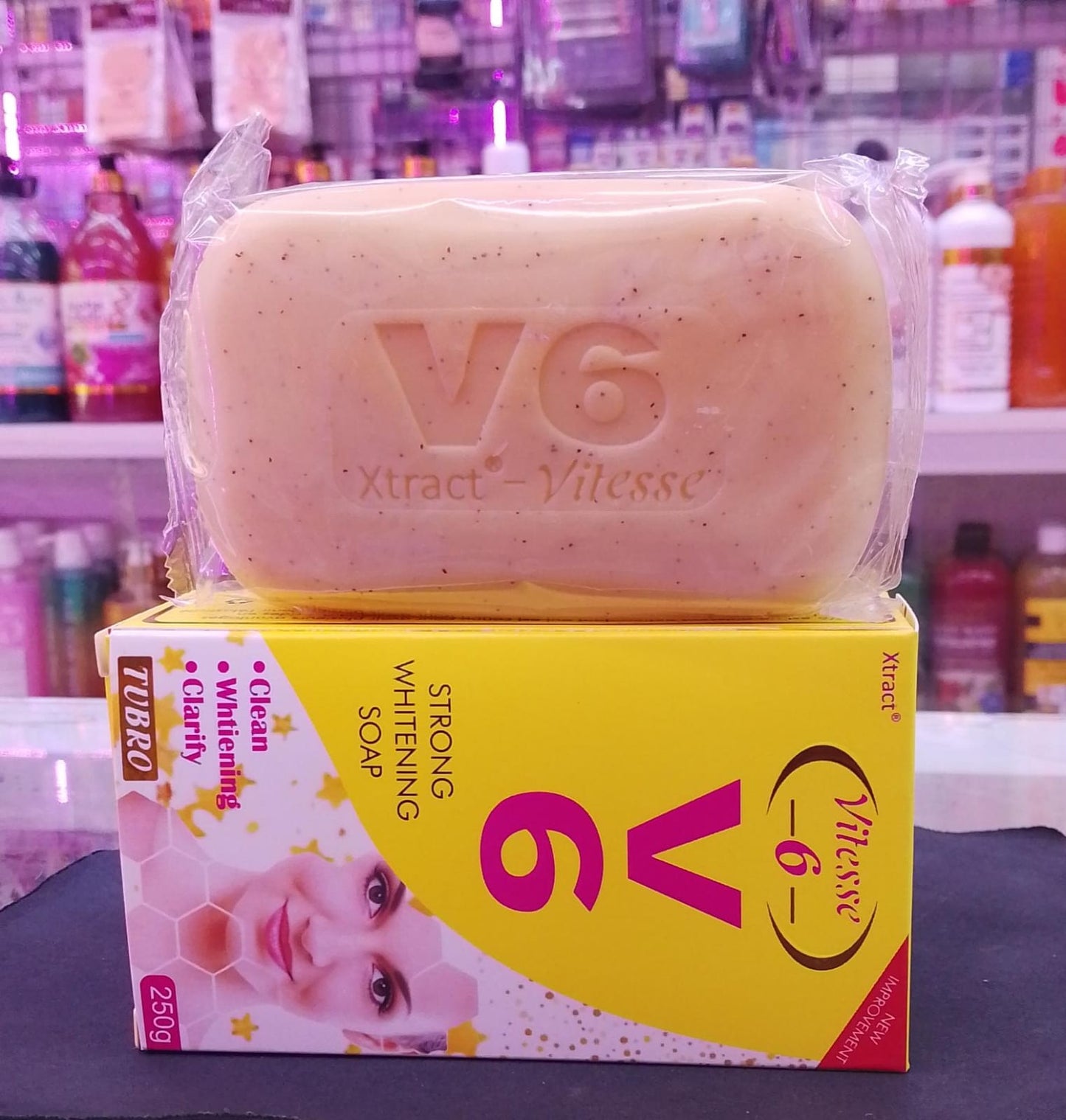 V6 strong whitening soap