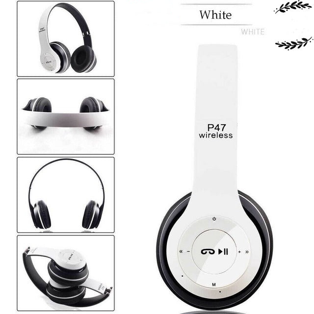 RichRipple P47 Wireless Stereo Bass Bluetooth Headphone Sports Foldable Headset With TF Micro for IOS/Android