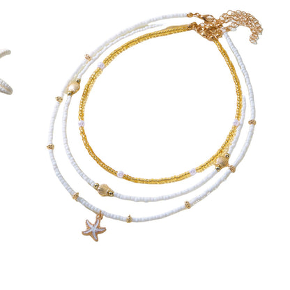 beads necklace woman multilayer beads necklace pendant necklace for woman jewerly accessories