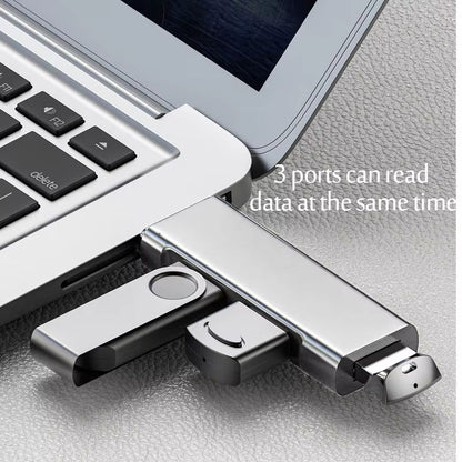3-in-1 USB 3.0 HUB USB HUB 2.0 Multi USB Splitter Type-C to USB HUB USB 3.0 OTG Adapter Multiple Expander for Macbook Pro
