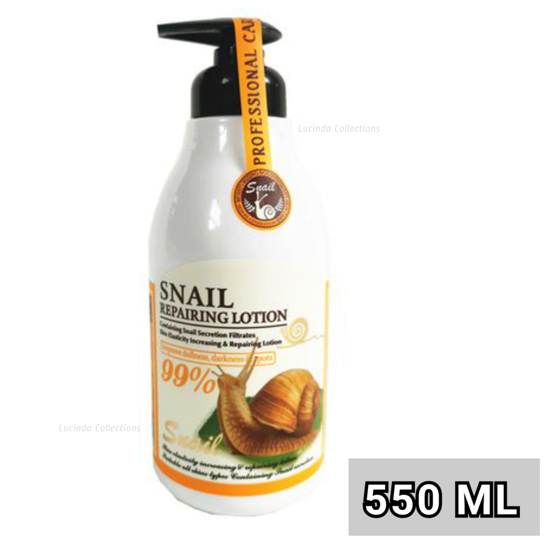 Snail Repairing Lotion + Cream - 550 ML & 115G - Fruit of the Wokali - Skin Regeneration Elasticity Improve Dullness. dark Spots Professional Care