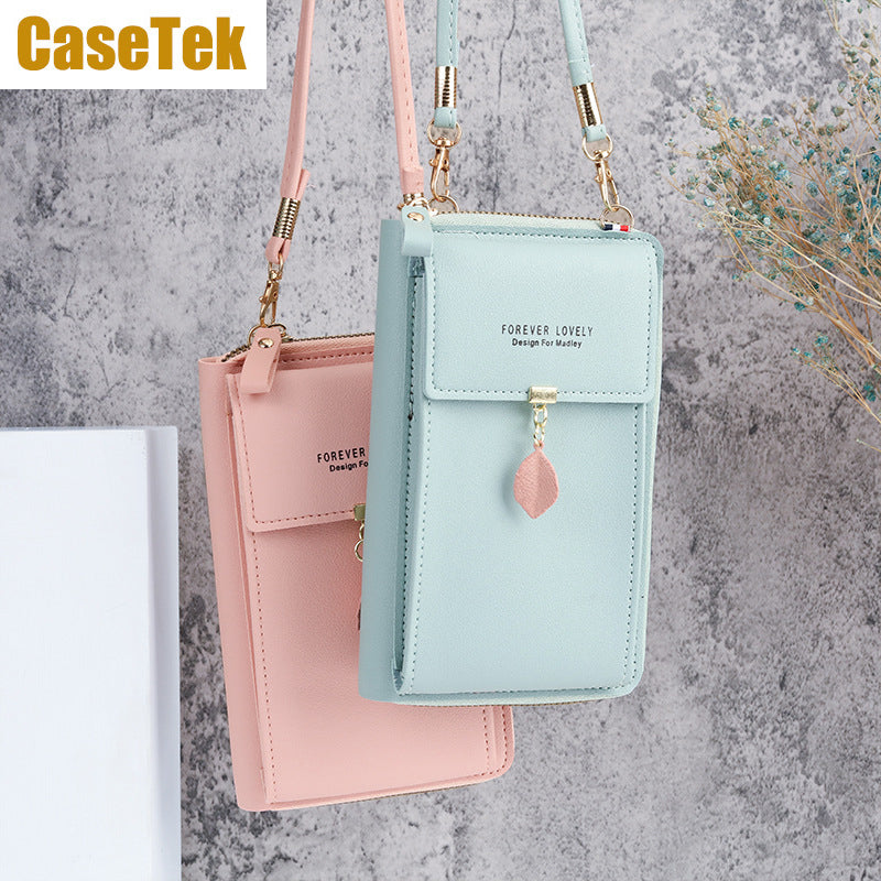 New Arrival Wallet phone bag PU leather purse small sling bag ladies fashion crossbody shoulder bag Casetek handbags