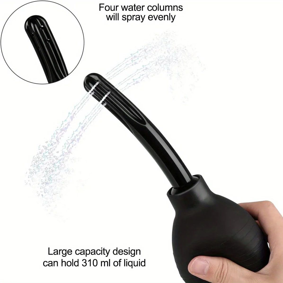 310ml Anal Douche Enema Bulb Vaginal Douche Cleaner Large Capacity Cleansing Bulb for Women Men Health for Colon Cleaning Detox Constipation