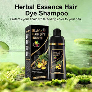 500ml Quick Organic Hair Color Shampoo - Dark Hair Dye with Plant Essence, Covers Gray (Black, Coffee, Deep Coffee)