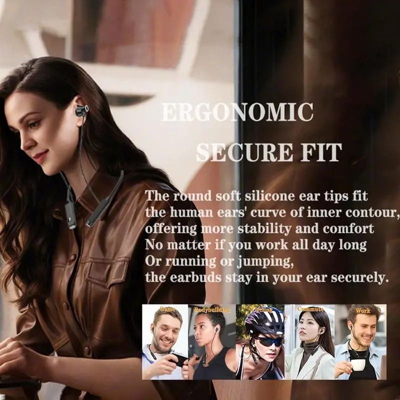 2025 New Upgrade Wireless Bluetooth Earphones LED Display Super Power Neckband Magnetic Bass Sports Earphones Headphones Noise Reduction Headsets